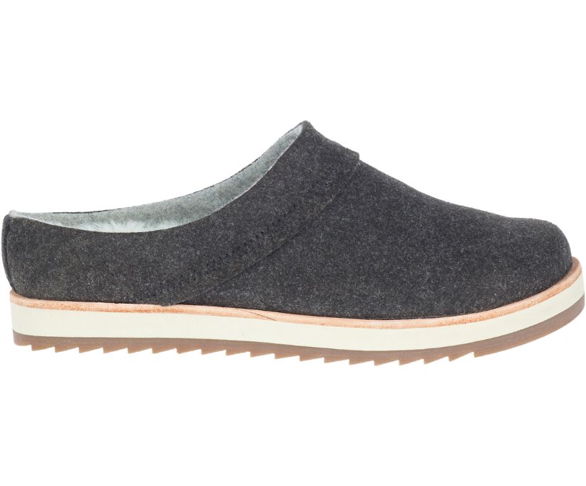 Buty Merrell Juno Clog Wool - Slip Ons Damskie Merrell - Czarne [YBWIV-3469]